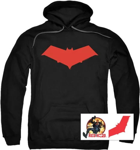 Miniatura 2 de Popfunk Sudadera clásica con capucha roja Jason Todd Superhero Sudadera con capucha y calcomanías