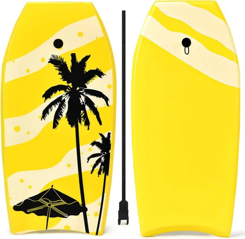 Miniatura 9 de IRONMAX - Tabla de surf ligera de 37/41 pulgadas con correa de muñeca, núcleo de EPS, cubierta XPE y parte inferior lisa de polietileno de alta