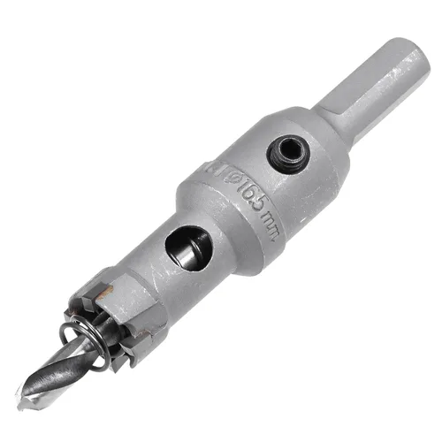 Miniatura 19 de Sierra de agujero TCT de 0.551 in, 9/16 pulgadas de diámetro de corte de carburo de tungsteno, abridor de agujeros con punta de carburo