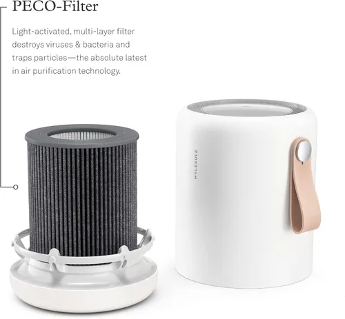 Miniatura 2 de Molekule Air Mini y Air Mini+ Filtro PECO - Filtro Nanocatalítico para Calidad de Aire Saludable - Elimina Alérgenos y Virus a Nivel Molecular