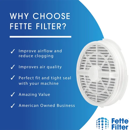 Miniatura 7 de Fette Filter - Paquete de 4 filtros de repuesto True HEPA con carbón activado compatibles con Fridababy, Meleden, RIGOGLIOSO GL-2103 purificadores