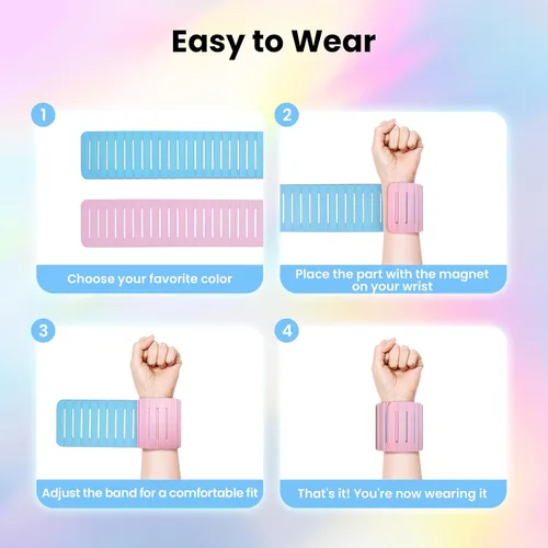 Miniatura 7 de Pesas magnéticas ocultas ajustables para tobillo y muñeca, diseño de silicona transpirable e impermeable para mujeres y hombres, ideal para fitness