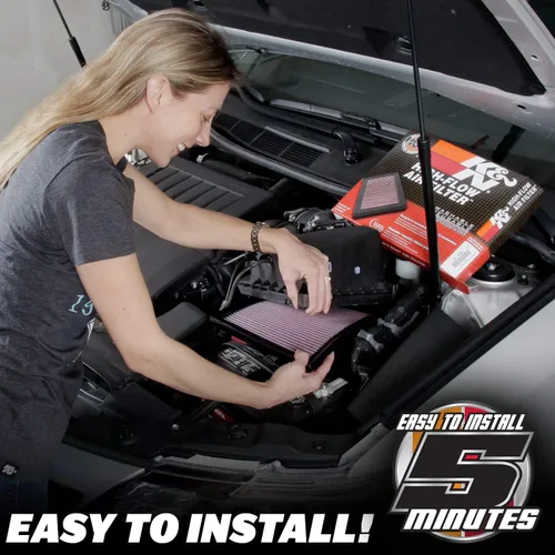 Miniatura 4 de K&N Filtro de aire del motor: Alto rendimiento, Premium, Powersport Filtro de aire: Se adapta a BMW 2013-2019