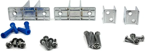 Miniatura 3 de Harris Hardware Paquete de 2 paneles de 2 soportes para orejas y 2 soportes en U para paneles gruesos de 7/8 pulgadas con sujetadores