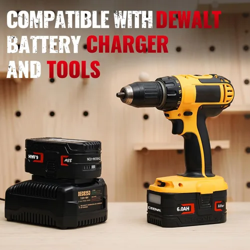 Miniatura 4 de Baterías de 18V 6.0Ah para DeWalt 18V Batería Compatible con Dewalt Batería Compatible con DE9096 DC9098 DE9098 DE9098 DW9096 DW9095 Herramientas