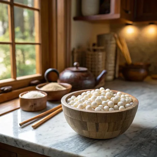 Perlas de Sagú Tapioca de Yuca | Ideales para Té de Leche Bubble Boba, Certificado Sin OGM, Sin Gluten, Postres de Bolas de Sagú, Sopa, o Espesante