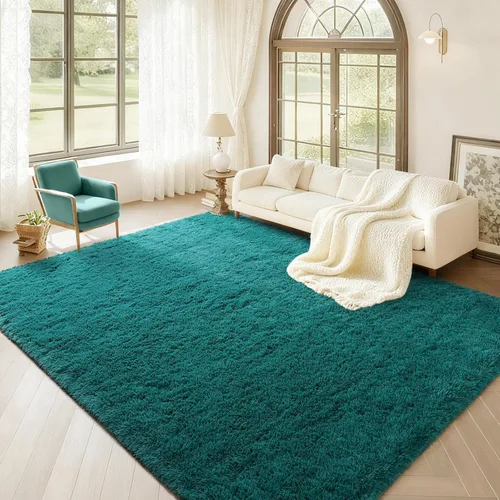 Miniatura 30 de BENRON Alfombras de pasillo esponjosas de 2 x 4 pies, suaves y largas para dormitorio, pasillo, entrada, cocina, alfombra lavable para decoración