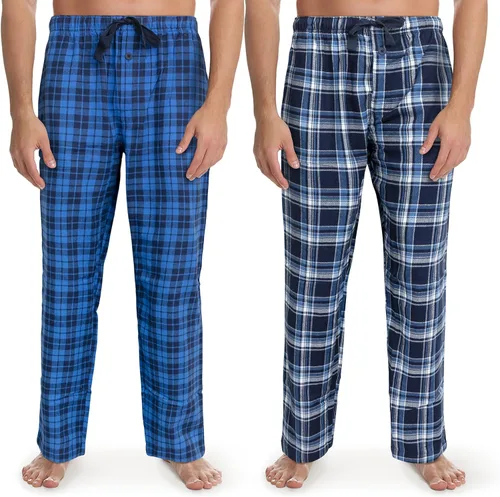 Fruit of the Loom Pantalón de pijama en tela de franela teñida, para hombre