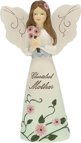 Miniatura 25 de Pavilion Gift Company Elements Daughter - Figura de ángel guardián, 6 pulgadas, color rojo