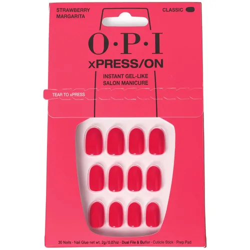 Miniatura 24 de OPI xPRESS/ON Press on Nails Short Round Classic, Long Almond & Coffin Shape Press-On Professional Nail Art Kit Zapatilla de cristal Velvet White