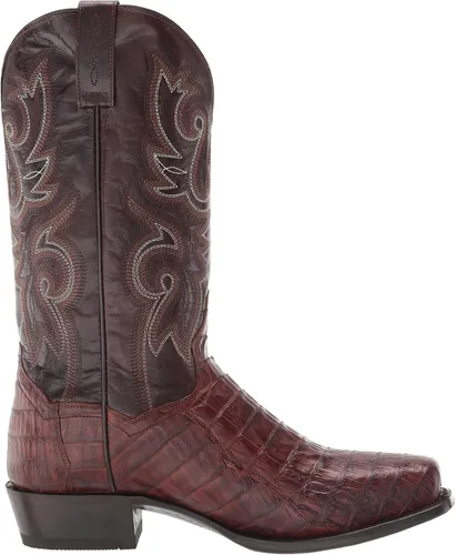 Miniatura 6 de Dan Post Botas de vestir Bayou con punta cuadrada para hombre, de media pantorrilla, color marrón, Latón