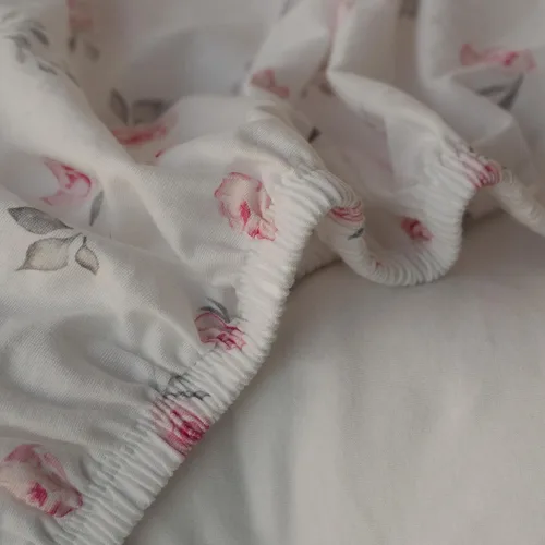 Miniatura 8 de Gllquen Baby - Sábanas ajustadas para moisés de 2 unidades, 100% algodón orgánico para niñas y niños, sábana suave y transpirable unisex para Rosa