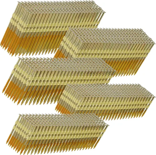 Miniatura 7 de Clavos de marco de 21 grados, 500 unidades, vástago de anillo de 3-1/4 pulgadas x 0.131 pulgadas, cabeza redonda completa galvanizada EG