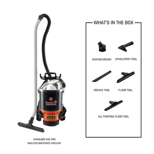 Miniatura 10 de Aspirador hombro Vac Pro sin bolsa Hoover Commercia ligera mochila aspiradora c2401