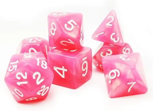 Miniatura 8 de Bescon - Juego de 7 dados poliédricos de piedra lunar
