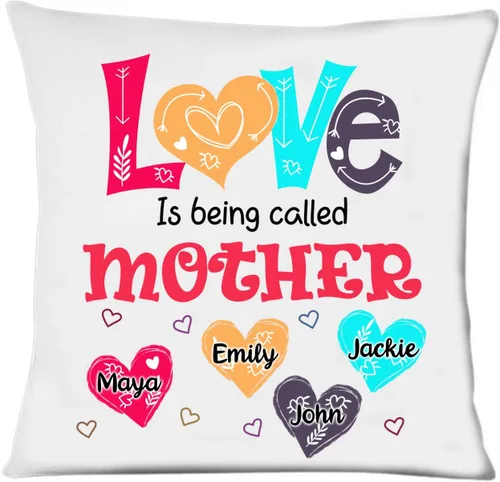 Miniatura 14 de Abuela - Almohada personalizada con corazón de amor, almohada personalizada para mamá, regalos para abuela, mamá de hija, nietos, día de la madre