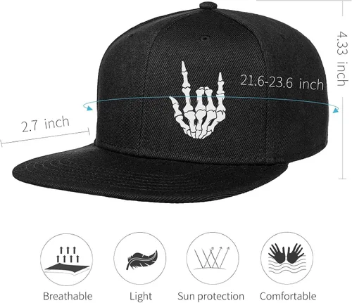 Miniatura 4 de Negi Snapback Hats for Men Black hat Flat Bill Men Blank Hats Trucker Cool lids Flat