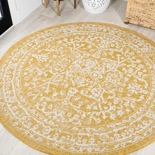 Miniatura 37 de JONATHAN Y Boho Medallion - Alfombra para interiores y exteriores, 3 x 5 pies, color verde azulado/gris, tejido texturizado Malta, para patio