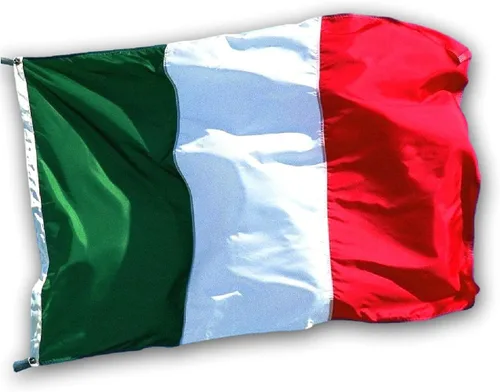 Fábrica de la bandera de Estados Unidos, bandera italiana de 3 x 5 pies (rayas cosidas) para exteriores, nailon SolarMax, fabricado en Estados