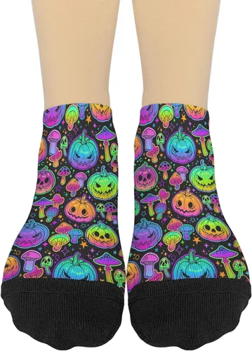 Miniatura 2 de devor Cotton Socks for Women Short Sock for Women No Show Athletic Socks Kawaii Cute Mushrooms Funny Mushrooms Magic Mushrooms Plant Forest Short