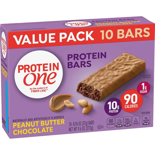 Miniatura 6 de Protein One Barra de proteína de chispas de chocolate de 90 calorías, 4.8 onzas (5 unidades)