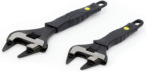 Miniatura 5 de Llave ajustable de mandíbula extra delgada de 8 pulgadas, negra, acero de aleación