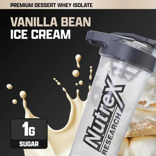 Miniatura 2 de Nutrex Research IsoFit Proteína de suero de leche en polvo instantáneamente 100% aislado de proteína de suero Recuperación muscular, sin