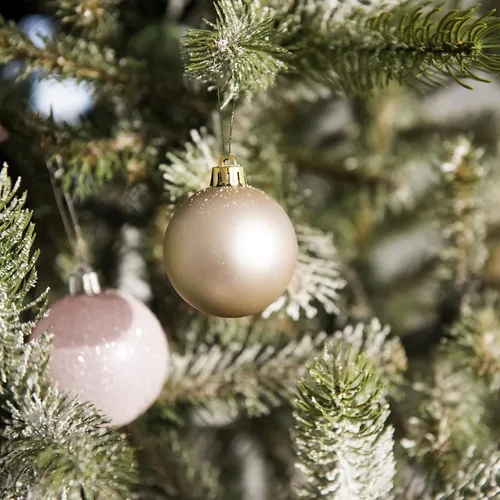 Miniatura 2 de R'ND Toys Ganchos de adorno de Navidad – Árbol fácil de cinta de cierre metálico para decoración colgante – Paquete de 200 unidades (verde)