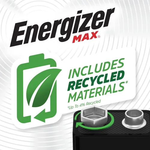 Miniatura 5 de Energizer MAX - Baterías de 9 V (paquete de 2), baterías alcalinas de 9 voltios - El empaque puede variar