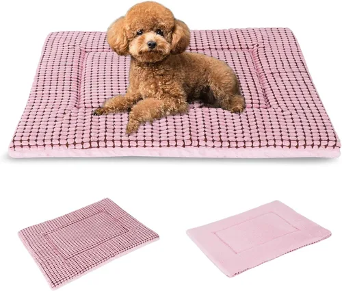 Miniatura 27 de BVAGSS XH079 - Almohadilla reversible para jaula de perro, de espuma viscoelástica, suave, cálida, lavable a máquina, colchón para perreras