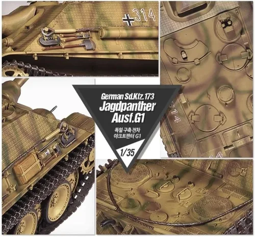 Miniatura 6 de Academy 13539 1/35 Destructor de tanques pesados alemán Jagdpanter G1 Modelo de plástico