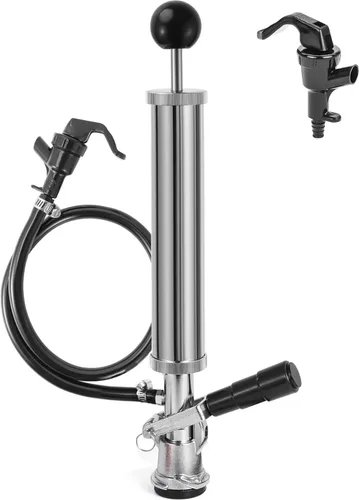 Bomba de fiesta de barril de cerveza de barril de 8 pulgadas, grifos de cerveza con sistema D para barriles, grifo Kegerator, acoplador de sonda de