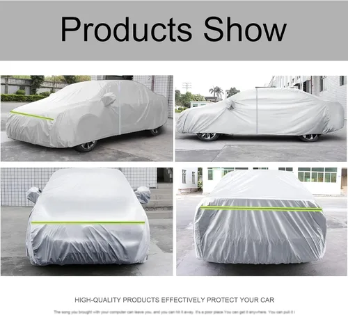 Miniatura 7 de Funda impermeable para coche compatible con Dacia Duster Logan Mcv Sandero para todo tipo de clima, cubierta completa para coche, resistente al