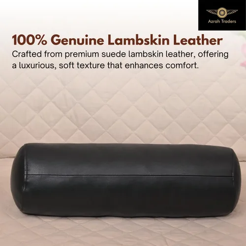Miniatura 2 de Funda de cojín redonda para el cuello, funda de almohada redonda de luna llena de 14 x 5 pulgadas, funda de almohada cilíndrica de piel de cordero