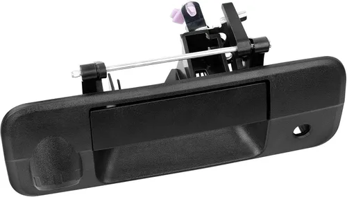 Miniatura 8 de Gledewen 81214 Manija de puerta trasera de elevación de pestillo de metal mejorada con orificio para cámara trasera, compatible con Toyota Tundra
