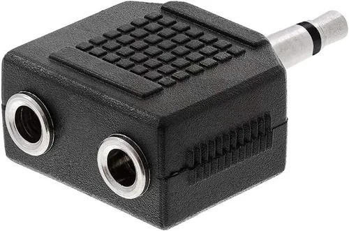 Miniatura 2 de Cmple - [Paquete de 10] Adaptador de audio para avión dual de 0.138 in macho a 0.138 in hembra, adaptador de audio estéreo para auriculares de vuelo