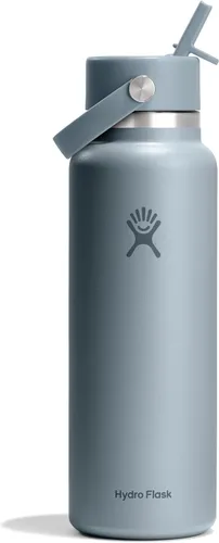 Miniatura 118 de Hydro Flask Botella de agua – Acero inoxidable aislado – Tapa flexible con popote de boca ancha, antiderrames, a prueba de fugas y recargable en 32