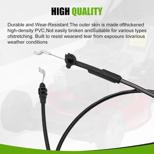 Miniatura 6 de 104-8676 Cable de freno para cortadoras de césped recicladoras Toro de 22 pulgadas Compatible con 20013, 20014, 20017, 20018, 20031, 20041, 20047