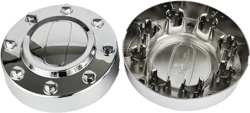 Miniatura 5 de Repuesto para tapa de cubo central de rueda cromada 2011-2018 Ram 3500 2 piezas delantera de 1 tonelada doble DRW aleación 68081010AA 68081010AB