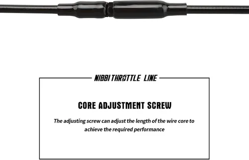 Miniatura 5 de nibbi Cable de acelerador Go Kart de 46 pulgadas, universal de 46 pulgadas, cable de motocicleta de acero inoxidable para minibike TaoTao Kymco SYM