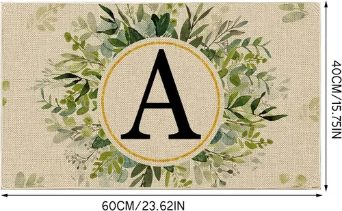 Miniatura 2 de Alfombrillas personalizadas con apellido familiar, 24 x 16 pulgadas, antideslizantes, para entrada y hogar, felpudos de bienvenida para interiores