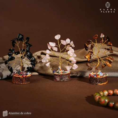 Miniatura 8 de Conjunto de árbol de cristal de 12 regalos únicos de cumpleaños para mujeres, hermana, mamá, decoración de oficina en el hogar, decoración de Juego
