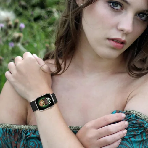 Miniatura 5 de Compatible con la Correa de Apple Watch 38mm 40mm 41mm 42mm 44mm 45mm 46mm 49mm para Mujeres y Hombres, Correa de Apple Watch Elástica y Trenzada