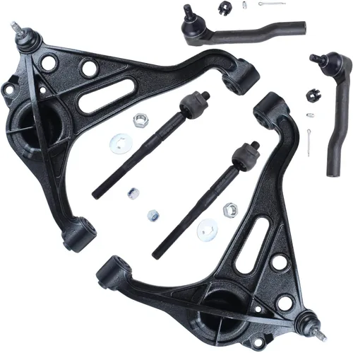 Miniatura 125 de Detroit Axle - Kit de extremo delantero para Chrysler 300 Dodge Charger Challenger 2011-2023, 2 brazos de control inferiores traseros 2 varillas