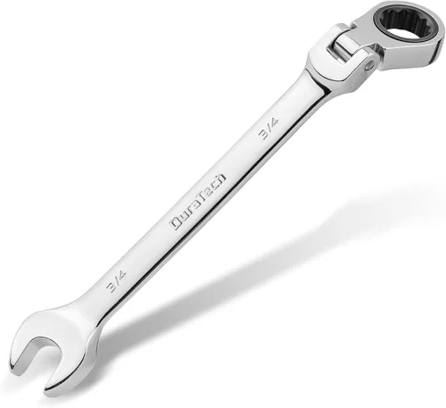 Miniatura 10 de DURATECH Juego de llaves combinadas de trinquete de cabeza flexible, SAE, 13 piezas, 5/16 '' a 1 pulgada, acero CR-V, con bolsa rodante