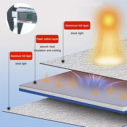 Miniatura 7 de Película reflectante de enfriamiento para ventana con protección solar anti UV, película de privacidad para ventanas de vidrio, película aislante