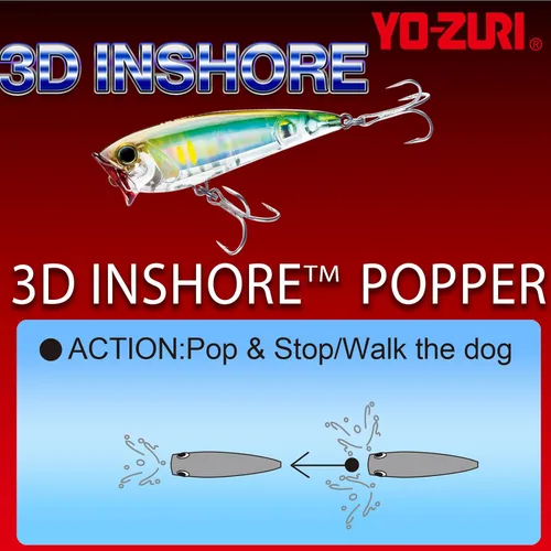 Miniatura 4 de Duel Yo-Zuri Inshore Popper Chartreuse