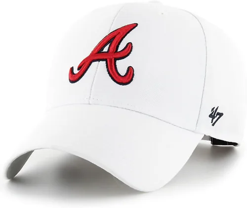 47 MLB - Sombrero ajustable con logotipo primario de color del equipo, color blanco, talla única para adultos