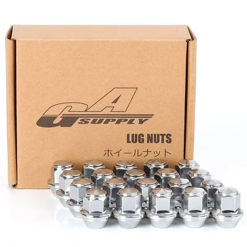 Miniatura 14 de GAsupply M12x1.25 Tuercas de rueda, 20 piezas estilo OEM de fábrica con asiento magnético de 12 mm x 1.25, tuercas de rueda hexagonales de 13/16" 21