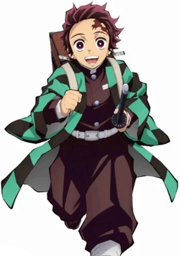 Miniatura 6 de Pendientes Tanjiro y Hanafuda, pendientes de acrílico, aretes de anime Kimetsu No Yaiba Cosplay